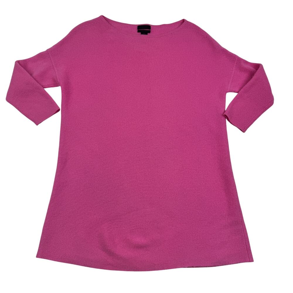 J. Crew 100% Italian Cashmere Ribbed Boatneck Pullover Sweater Women's Size XS
